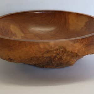 Teak wood hand carved bowl from Cirebon, West Java, Indonesia