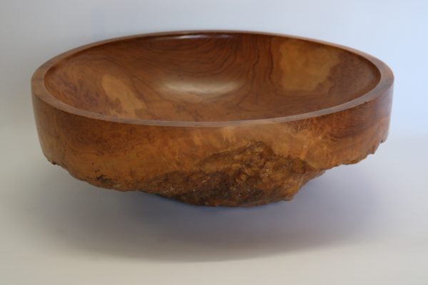 Teak wood hand carved bowl from Cirebon, West Java, Indonesia