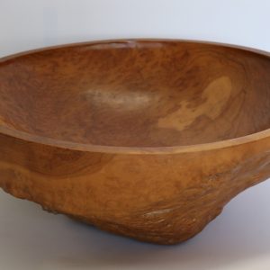 Teak wood hand carved bowl from Cirebon, West Java, Indonesia