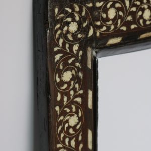 Wood and Bone Inlay Mirror Frame