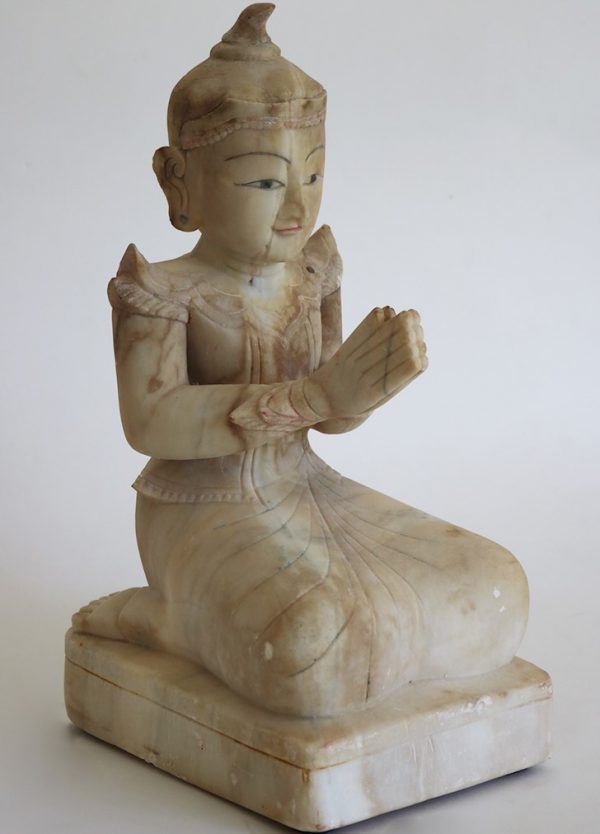 Soapstone Seated Angel