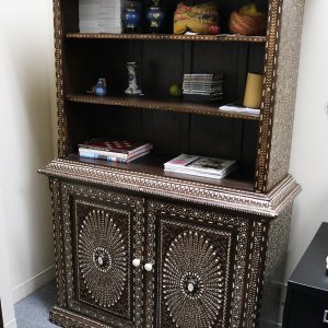 2-Part Wood and Bone Inlay Almirah