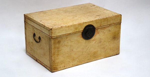 White Leather Trunk