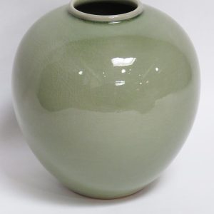 Hand Made Crackle Glaze Celadon Ceramic Vase