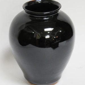 Hand Made Crackle Glaze Temmoku Ceramic Vase