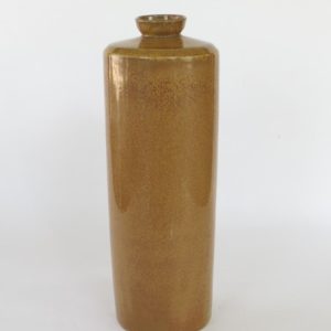 Hand Made Crackle Glaze Golden Soba Ceramic Vase from Chiang Mai, Thailand.