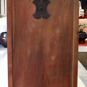 Keyaki Wood Kura Door with Iron Lock from Japan, 19th c.