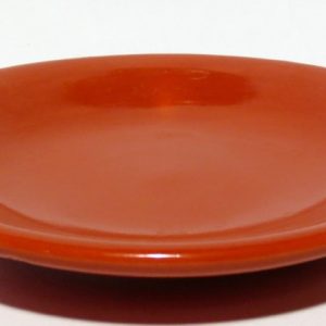 Hand Made Coral Red Ceramic Bowl