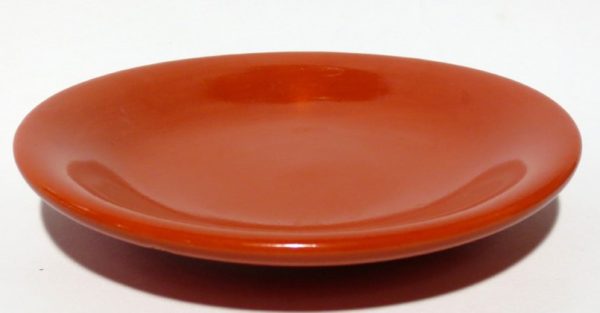 Hand Made Coral Red Ceramic Bowl