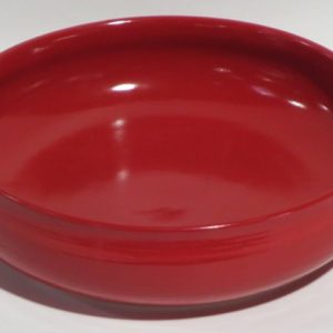 Hand Made Apple Red Ceramic Bowl