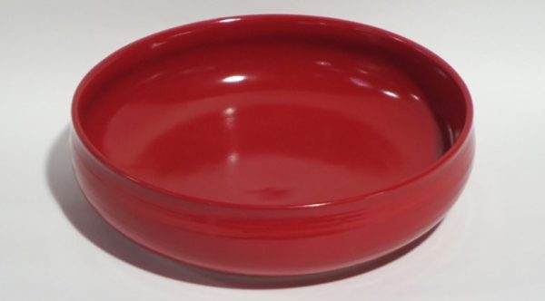 Hand Made Apple Red Ceramic Bowl