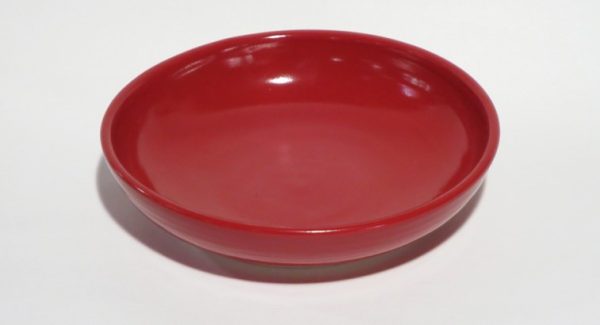 Hand Made Apple Red Ceramic Bowl